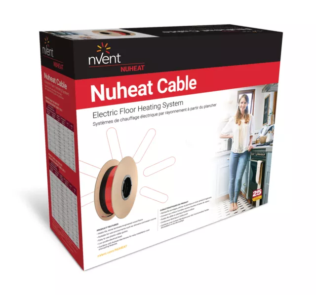 nVent Nuheat Electric Radiant Floor Heat Cable 120V/ 240V for Underfloor Heating