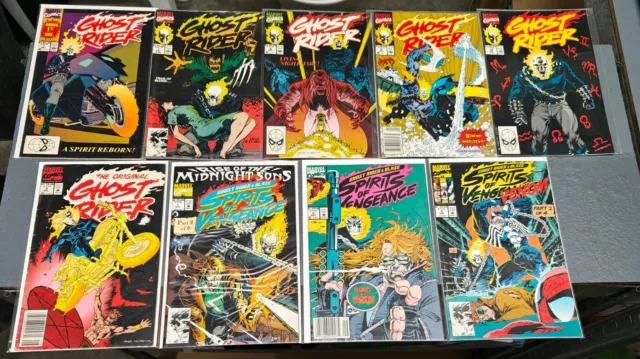 Ghost Rider #1 1990 1st app of Danny Ketch + Spirits Of Vengeance #1 + More