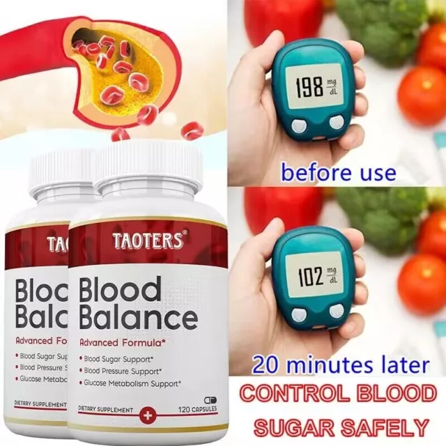 Blood Balance Advanced Formula All Natural Blood Sugar Support Capsules