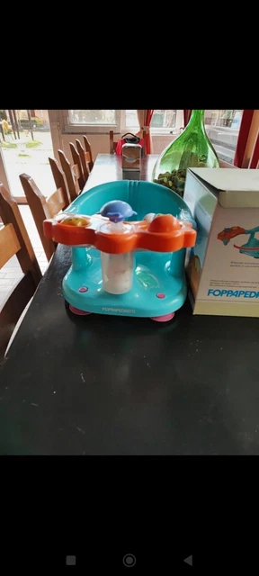 Foppapedretti 9700030640 Seggiolino da Bagno - Azzuro/Arancione