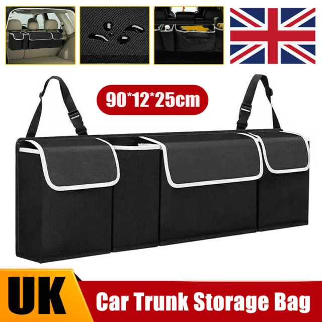 Large Car Boot Organiser Back Seat Hanger Tidy Storage Bag Pocket Hanging Pouch