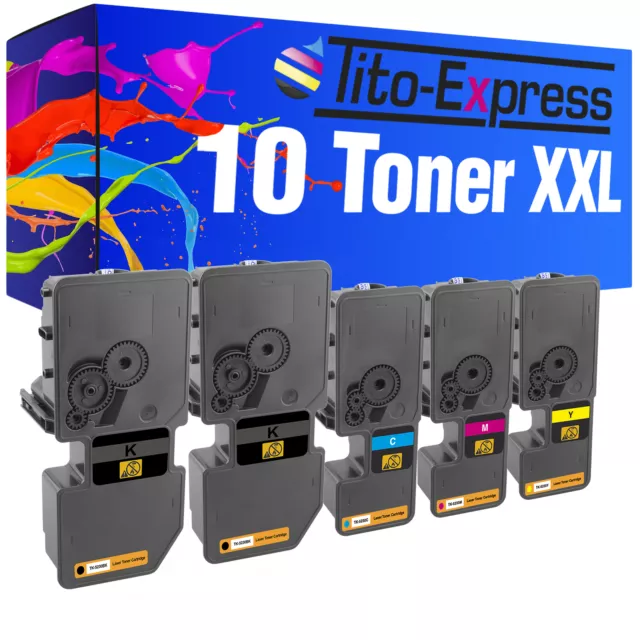 Laser Toner 10er Set PlatinumSerie für Kyocera TK-150 TK-510 TK-520 TK-5230 TK-5