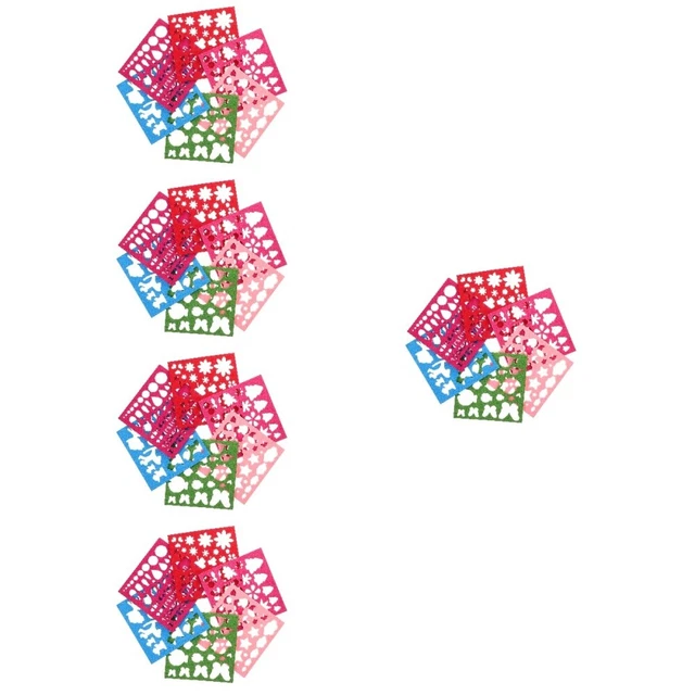 6 Pcs Wollfilzschablone Stochern Spaß Vorlage Handstickerei-Kit Modell