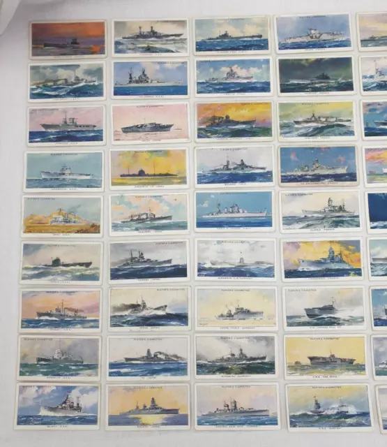 Player's Cigarette Cards Complete Set Of Modern Naval Craft 2