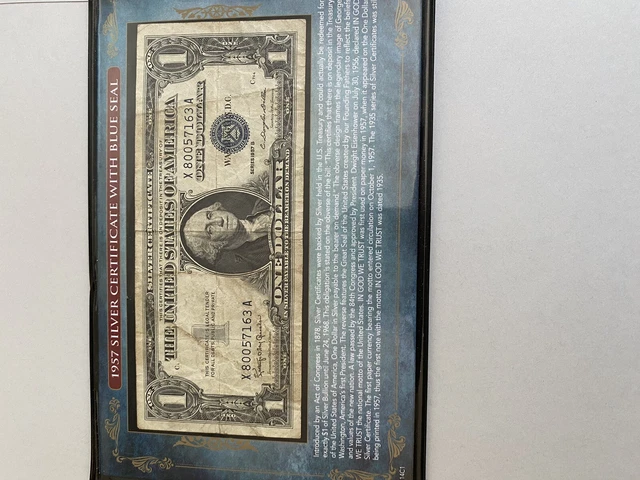 (2) 1- 1957A & 1-1957B One Dollar Blue Seal Silver Certificate Star Notes