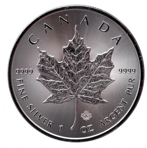 Canada Maple Leaf 1oz 5 Dollar 2014 Silver Coin UNC BU Ag(.9999) Collectible