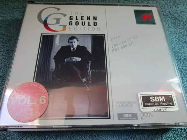 Bach Glenn Gould English Suites BWV 806–811 Sony Classical SM2K 52606 2x CD Set