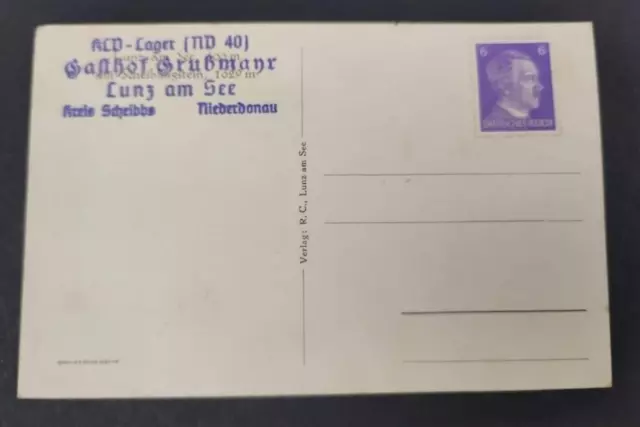 KLD Lager Salthof  Lunz am See AK Niederdonau Österreich Stempel