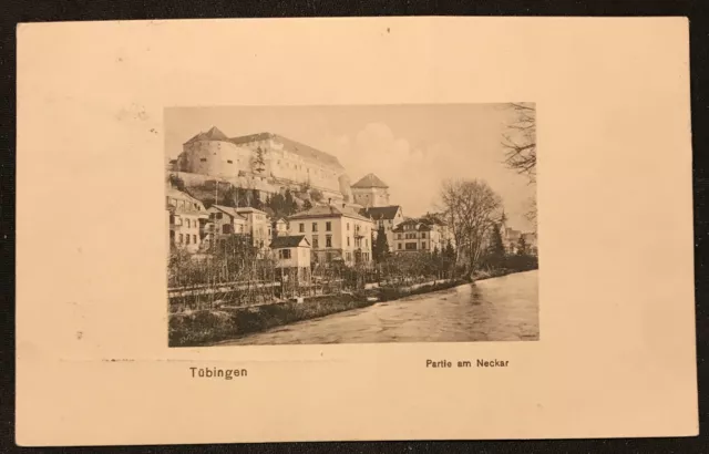 sehr alte PK (von 1913) Tübingen „Partie am Neckar“ 72070 in BW