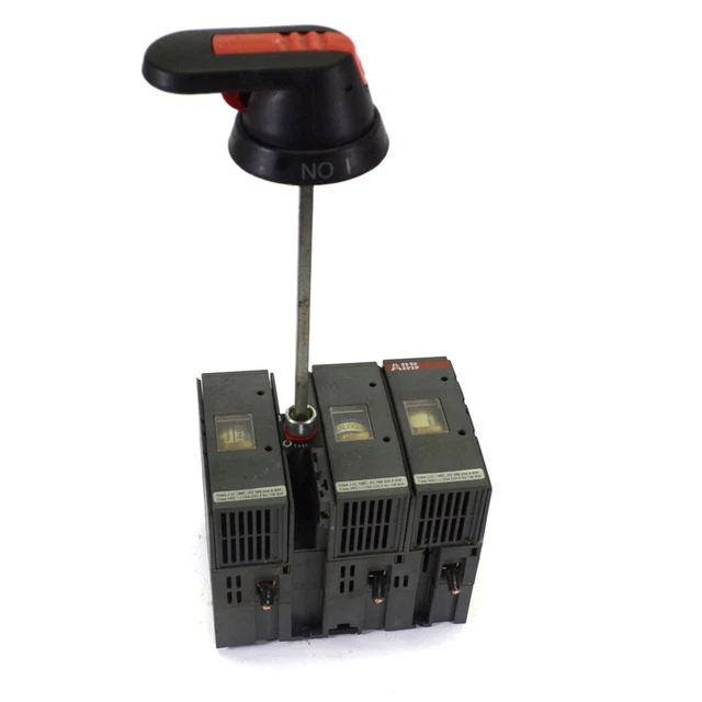 ABB OS60J12 3 Pole 60A 3PH 600VAC Fusible Disconnect Switch w/ Heavy Duty Handle