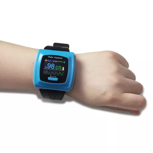 USA FDA Watch Pulse Oximeter USB Wrist SPO2 Pulse 24Hours Overnight Sleep Study