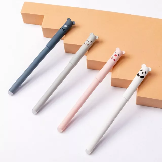WIN-MARKET Lot de 8 stylos à encre gel motif panda mignon kawaii noir stylo  à bille à encre gel stylo à encre gel cadeau fête fournitures scolaires  fournitures de bureau : 