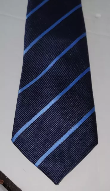 THE CHILDRENS PLACE navy Blue striped Pre-tied Adjustable Necktie. Boys 4 - 7 2