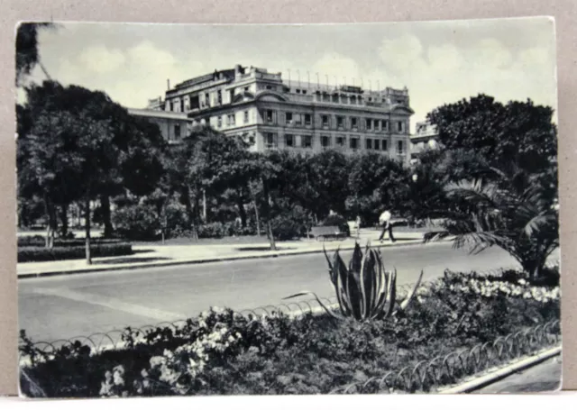 PESCARA - Giardini Pubblici e Hotel Palace [grande, b/n, viagg. 1955]