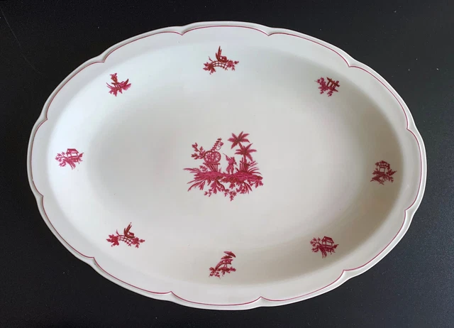 ANTIK ART DECO Theodore Haviland Limoges France Platte oval 40 x 29 cm NEUWERTIG