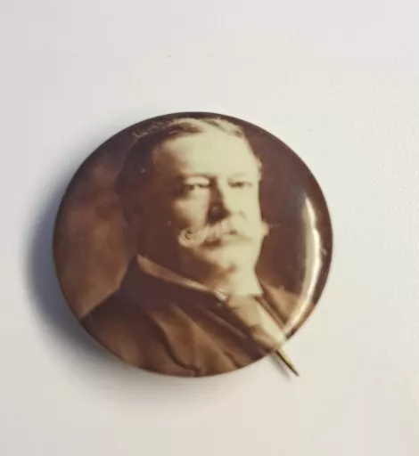 1908 WILLIAM Howard TAFT PRESIDENT campaign pin pinback button political badge