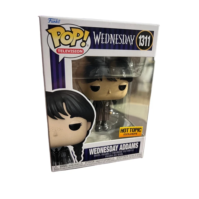 Funko Pop TV #1311 Wednesday Addams Family Netflix Metallic Hot Topic Exclusive