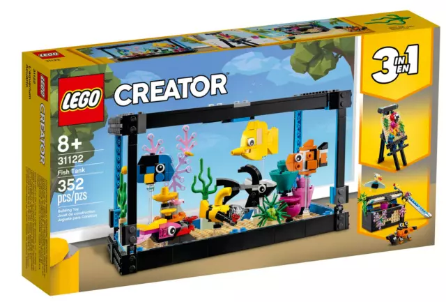 NIB Lego Creator 3 in 1 Fish Tank Set 31122 – Retired Set & free shipping