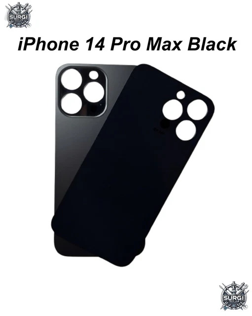 Vitre Arrière IPhone 14 Bleu Nuit/noir Avec Adhésif - Coque De Batterie De Rechange, Neuf
