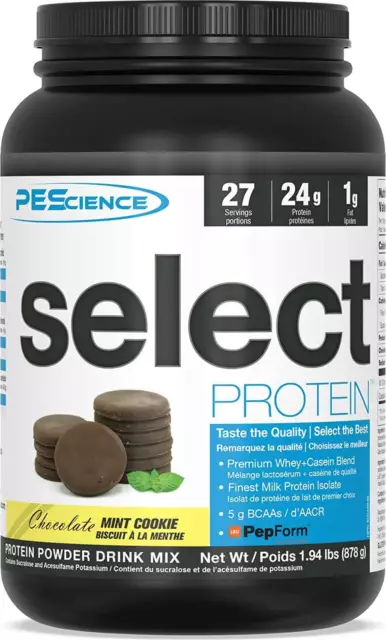 Select Protein de PEScience, 27 porciones de chocolate como nuevo galleta