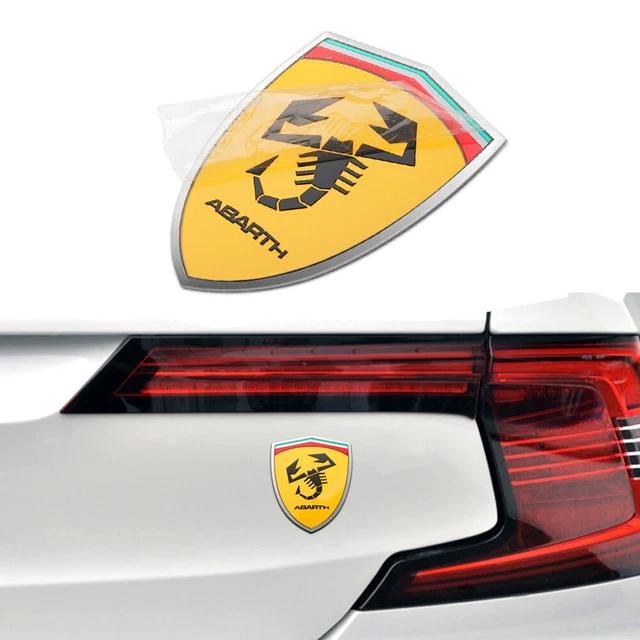 Für Abarth Fiat Emblem Aufkleber 3D Logo Paar Competizione