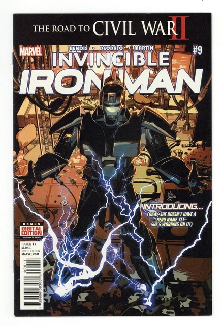 Invincible Iron Man #9A Deodato VF+ 8.5 2016 1st full app. Riri Williams