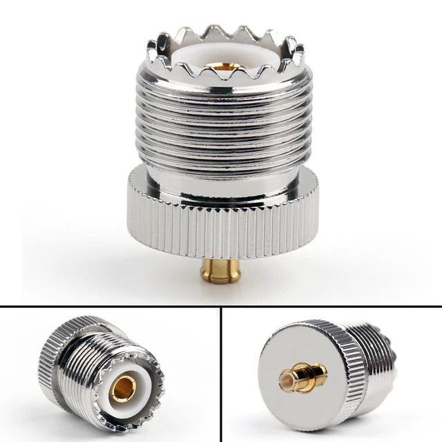 10x UHF SO239 Female to MCX Male Coax Adapter Connector For GPS RADIO Antenna CA