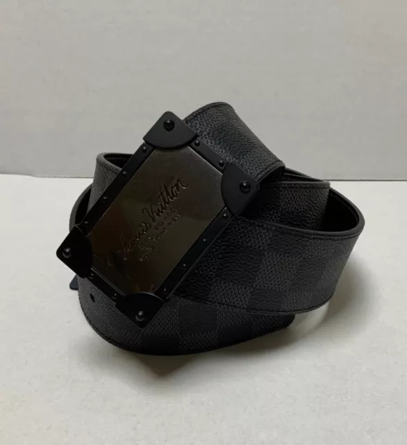 Louis Vuitton Reversible Monogram Belt Khaki Black 40mm Size 100 M0171  Virgil