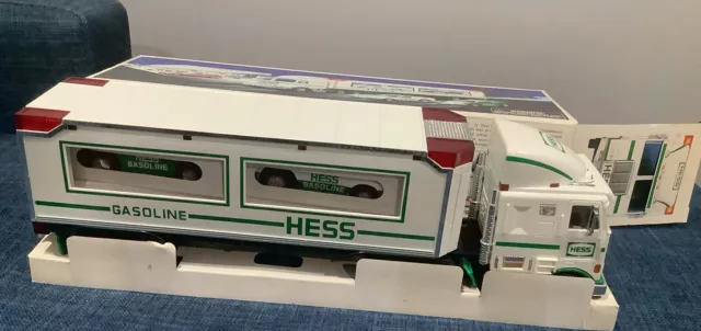 Brand New HESS 1997 Toy Truck and Racers in original box! - Batteries Removed.