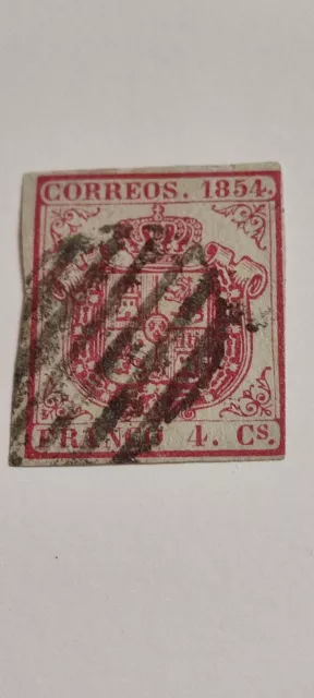 sellos de españa:Escudo De España Año1854 Edifil 33