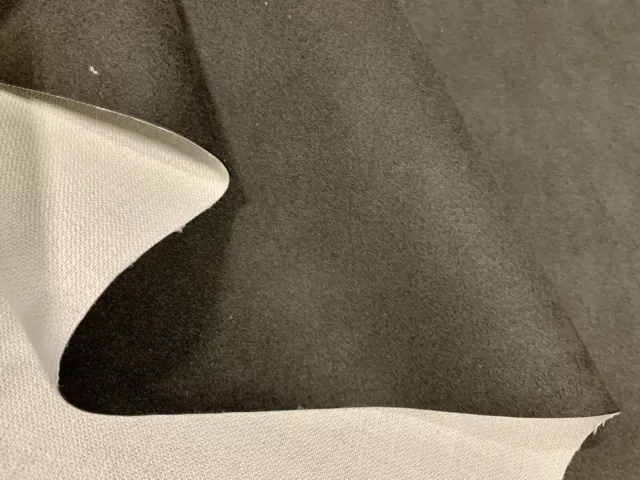 ORIGINAL TISSU ALCANTARA NOIR couverture avec dos mousse 1 mm env