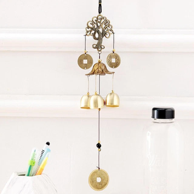 1xMoney Tree Wind Chimes Bell Good Lucky Home Garden hot Decor Outdoor M7U1