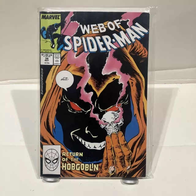 Web of Spider-Man #38 Direct Market Edition ~ NEAR MINT NM ~ 1988 Marvel Comics