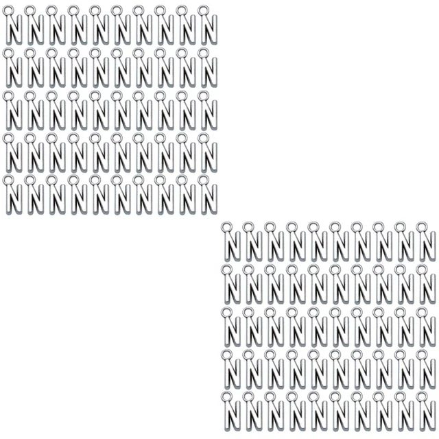 100 pcs Initial Charme Armband Alphabet Pendent Charme