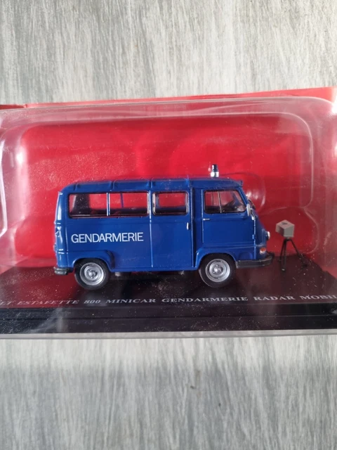 camion miniature 1/43  RENAULT ESTAFETTE 800 GENDARMERIE RADAR MOBILE  HACHETTE