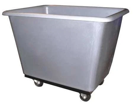 Zoro Select Ut-8 Grey Cube Truck,3/8 Cu. Yd.,400 Lb. Cap,Gray