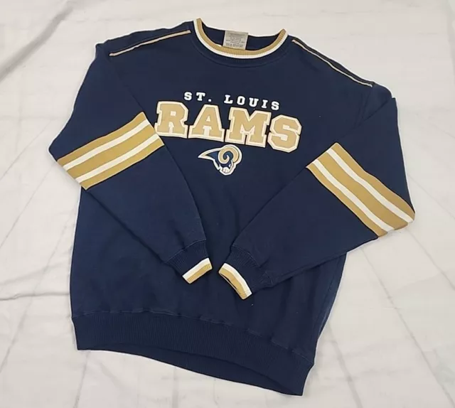 St Louis Rams Sweatshirt Vintage 90s Lee Sport Crew Neck Long Sleeve Men Large