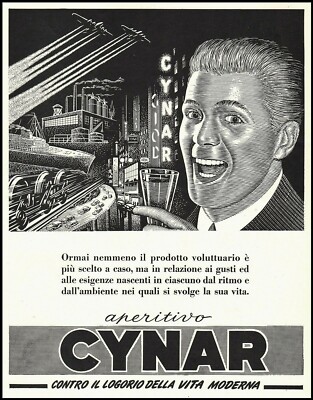 Pubblicita 1956 Aperitivo Cynar Carciofo Pezziol Logorio Vita Moderna Bar Caffe Eur 22 00 Picclick It