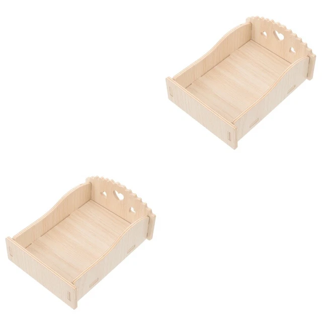 Maison Pour Cochon D'Inde - Lot De 2, 19x19 Cm, Velours Doux, Lavable, Avec Anneau De Suspension