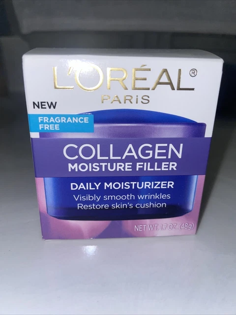 L'Oreal Paris Collagen Moisture filler Daily moisturizer Fragrance-Free 1.7 oz