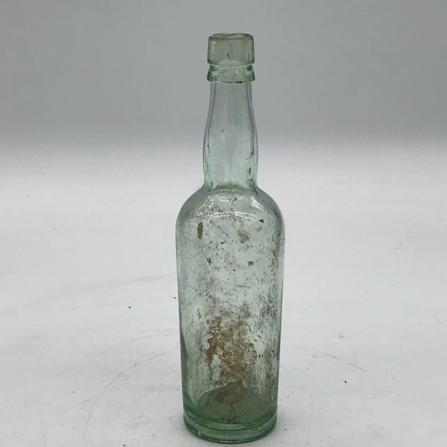 Antique Early Vintage Blue Glass Bottle Collectable