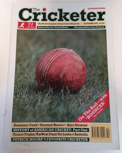 MAGAZINE VINTAGE Sports The Cricketer International Cricket Magazine