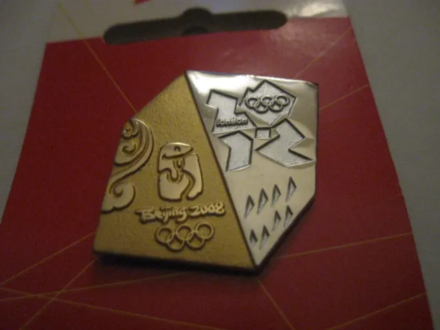 Rare Old 2012 Olympic Games Beijing 2008 Metal Press Pin Badge