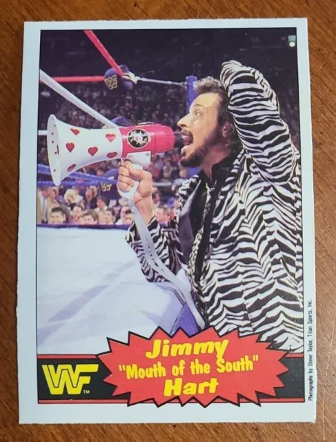 1985 O PEE CHEE WWF Series 2 Wrestling Card #41 JIMMY MOUTH OF THE SOUTH HART NM
