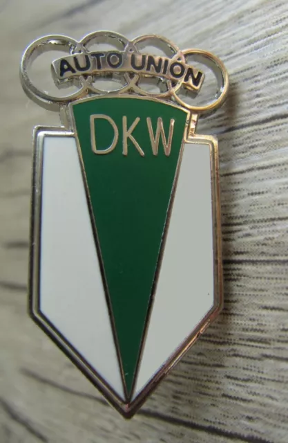 DKW Auto Union - Logo mit Schraubverschluss - kein Pin- emailliert - Rar