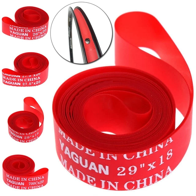 ZTTO 80mm Bande De Jante De Vélo Ruban De Jante Revêtement De Pneu De Velo Chambre A Air Pvc Ruban Anti Crevaison Pour Pneus De 26 Pouces Rouge 95163782
