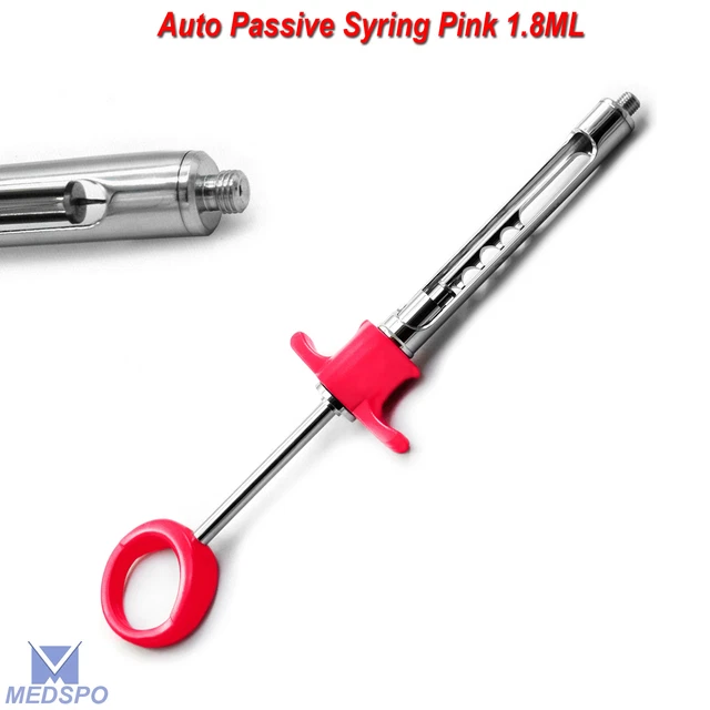 DENTAL ASPIRATING SYRINGE Anesthetic Anesthesia Injection Self