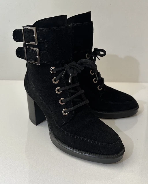 RUSSELL BROMLEY Aquatalia Ruby Dry Ankle Boots Oxblood Patent Leather UK5.5 30.00 PicClick UK