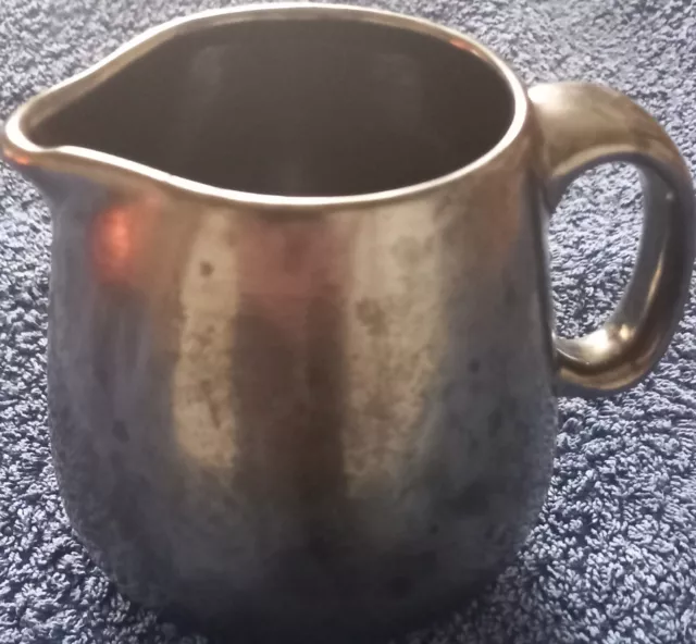 Vintage Prinknash Abbey Milk Jug Gunmetal Glaze