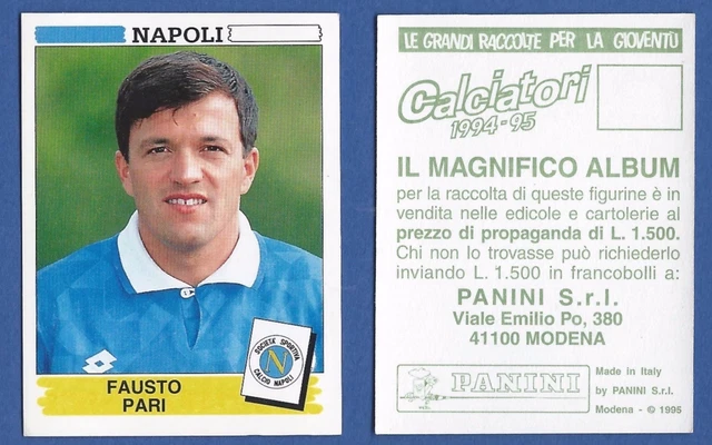 FIGURINA CALCIATORI PANINI 1994/95 - Nuova/New N.235 Pecchia - Napoli